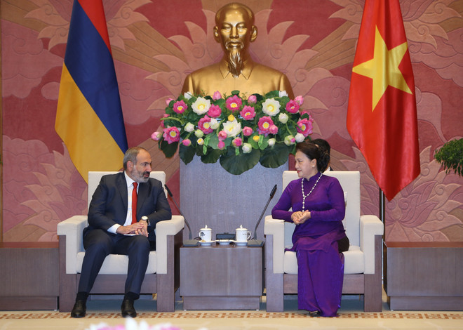 越南国会主席阮氏金银会见亚美尼亚总理帕希尼扬 ảnh 2 越南国会主席阮氏金银会见亚美尼亚总理帕希尼扬 ảnh 2