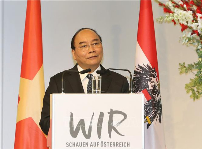越南政府总理阮春福出席越奥企业论坛 ảnh 2 越南政府总理阮春福出席越奥企业论坛 ảnh 2