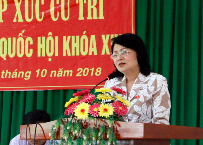 越南国家代主席邓氏玉盛在永隆省开展选民接待活动 ảnh 2 越南国家代主席邓氏玉盛在永隆省开展选民接待活动 ảnh 2