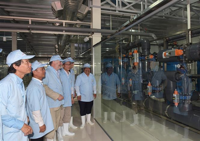 越南规模最大的虾苗养殖水质处理厂正式竣工 ảnh 2