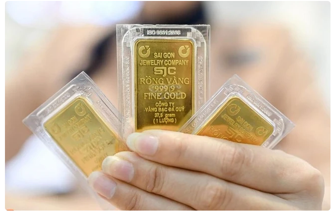 4月22日下午越南国内黄金价格 ảnh 1