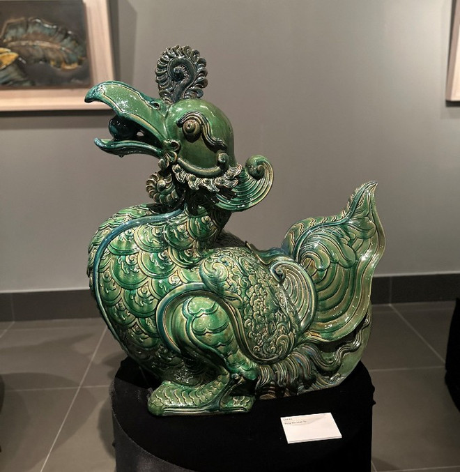 现代吉祥物展：推崇越南传统刻瓷艺术精髓 ảnh 3