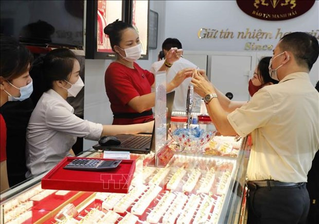 8月21日上午越南国内黄金卖出价下降5万越盾 ảnh 1 8月21日上午越南国内黄金卖出价下降5万越盾 ảnh 1