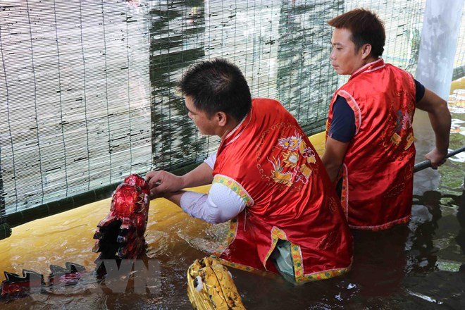 河内市保护与弘扬陶淑水上木偶戏的文化价值 ảnh 2 河内市保护与弘扬陶淑水上木偶戏的文化价值 ảnh 2