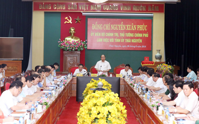 政府总理阮春福:太原省以三大经济支柱实现多样化发展 ảnh 1 政府总理阮春福:太原省以三大经济支柱实现多样化发展 ảnh 1