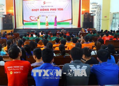 1000多人参加在富安省举行的无偿献血活动 ảnh 1 1000多人参加在富安省举行的无偿献血活动 ảnh 1