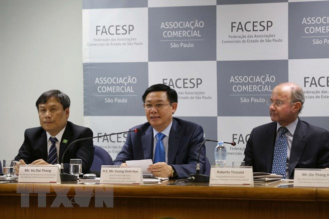 王廷惠出席越南巴西企业家论坛 促进越巴两国贸易投资合作 ảnh 1 王廷惠出席越南巴西企业家论坛 促进越巴两国贸易投资合作 ảnh 1