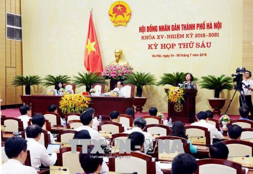 河内市第十五届人民议会召开第六次会议 ảnh 1 河内市第十五届人民议会召开第六次会议 ảnh 1