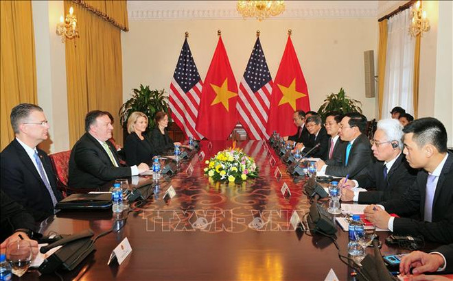 越南政府副总理兼外长范平明与美国国务卿举行会谈 ảnh 2 越南政府副总理兼外长范平明与美国国务卿举行会谈 ảnh 2