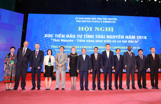 政府总理阮春福出席太原省投资促进会议 ảnh 1 政府总理阮春福出席太原省投资促进会议 ảnh 1