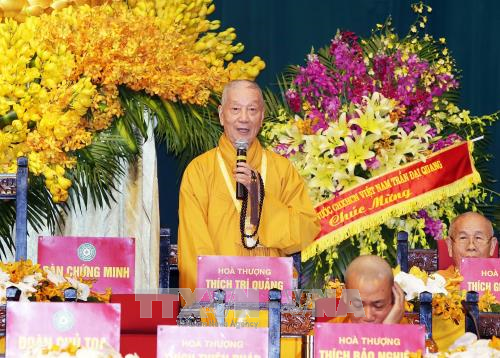 越南佛教协会第八届全国代表大会闭幕 释普惠长老再次当选越南佛教协会法主 ảnh 1 越南佛教协会第八届全国代表大会闭幕 释普惠长老再次当选越南佛教协会法主 ảnh 1