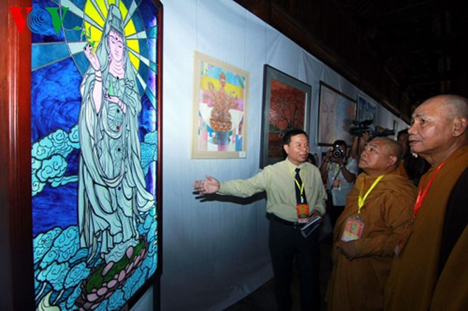 越南当代佛教艺术展和佛事成就展在河内开展 ảnh 1 越南当代佛教艺术展和佛事成就展在河内开展 ảnh 1