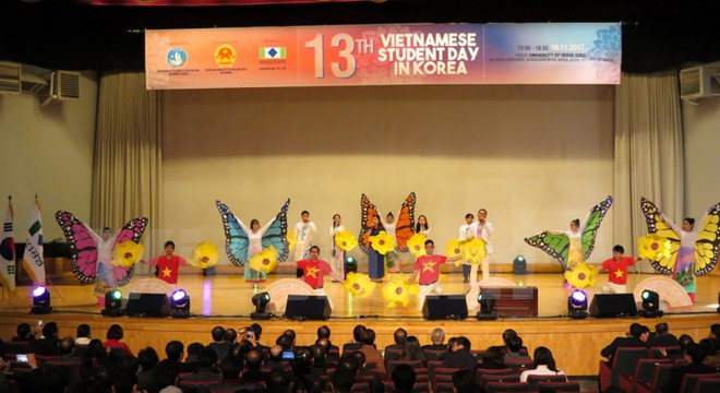 在韩国的越南留学生共同携手弘扬越南文化 ảnh 1