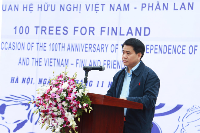 河内市种植100棵树庆祝芬兰国庆100周年 ảnh 1 河内市种植100棵树庆祝芬兰国庆100周年 ảnh 1