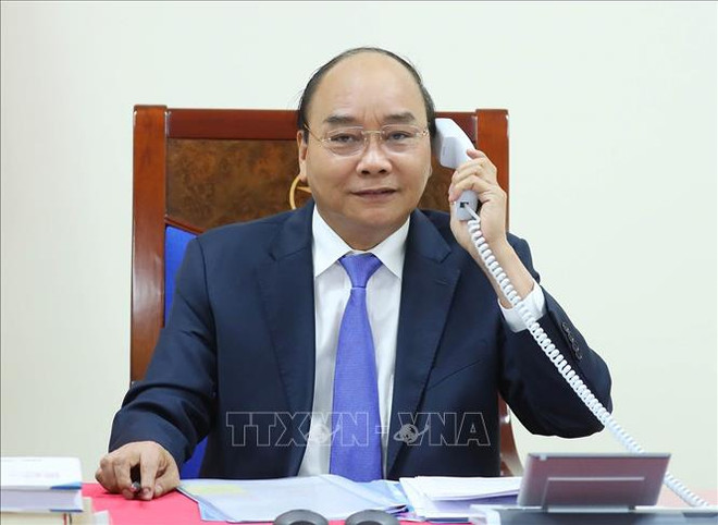 越南政府总理阮春福与马来西亚总理慕尤丁通电话 ảnh 1 越南政府总理阮春福与马来西亚总理慕尤丁通电话 ảnh 1