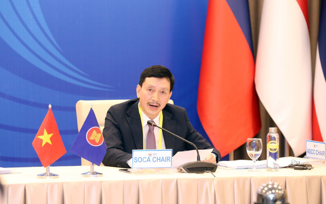 越南主持召开东盟文化社会共同体高级官员视频会议 ảnh 1