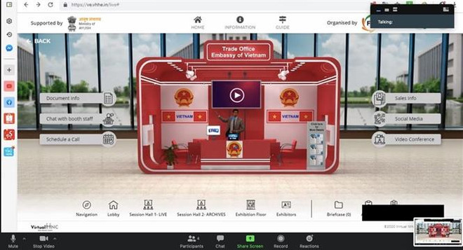 越南企业、医院参加2020印度防疫物资云展会 ảnh 1