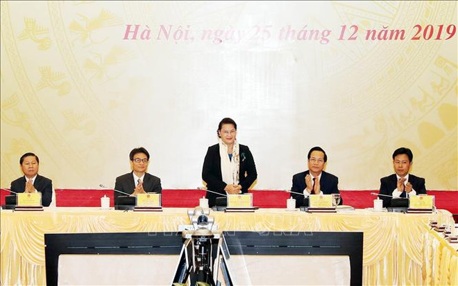 阮氏金银出席劳动荣军与社会部2020年工作任务部署会议 ảnh 1