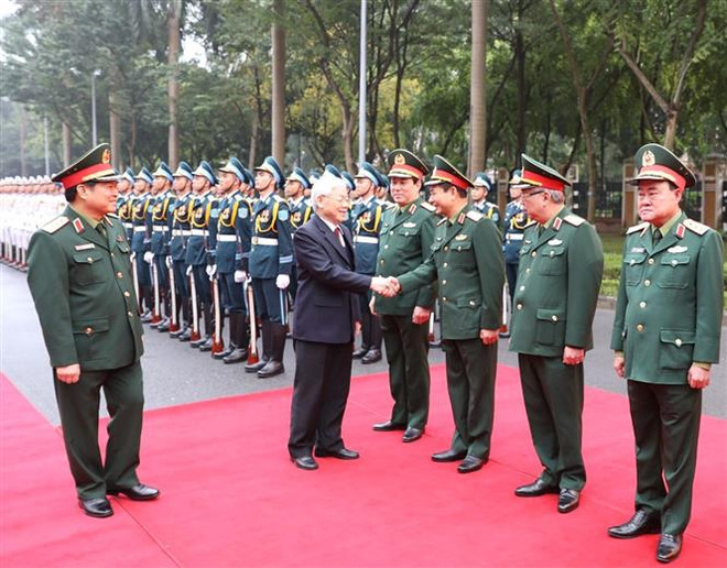 英雄的越南人民军建军75年:在党的光辉旗帜下稳步前进 ảnh 2 英雄的越南人民军建军75年:在党的光辉旗帜下稳步前进 ảnh 2
