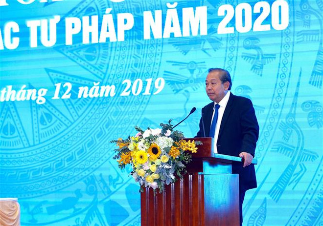 政府常务副总理张和平出席司法部举行的2020年工作部署会议 ảnh 2 政府常务副总理张和平出席司法部举行的2020年工作部署会议 ảnh 2