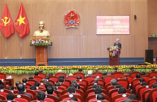 越南中央书记处常务书记陈国旺高度评价人民检察院在反贪反腐工作中的作用 ảnh 1 越南中央书记处常务书记陈国旺高度评价人民检察院在反贪反腐工作中的作用 ảnh 1