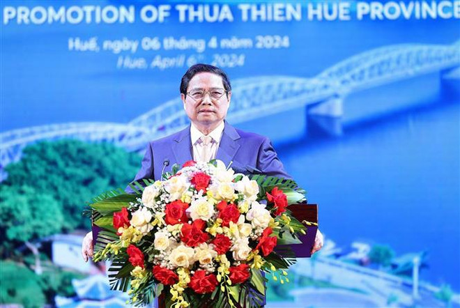 越南政府总理范明政:建设特色、智能、适应性强、绿色、清洁、美丽、安全和可持续发展的承天顺化省 ảnh 1 越南政府总理范明政:建设特色、智能、适应性强、绿色、清洁、美丽、安全和可持续发展的承天顺化省 ảnh 1
