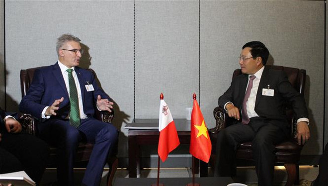 范平明副总理在第73 届联大期间与多国领导举行双边会晤 ảnh 2 范平明副总理在第73 届联大期间与多国领导举行双边会晤 ảnh 2