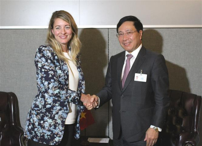 范平明副总理在第73 届联大期间与多国领导举行双边会晤 ảnh 3 范平明副总理在第73 届联大期间与多国领导举行双边会晤 ảnh 3