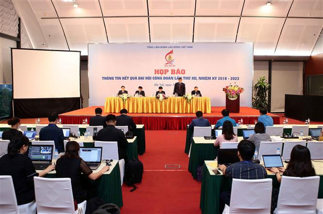 越南工会第十二届全国代表大会圆满闭幕 ảnh 1 越南工会第十二届全国代表大会圆满闭幕 ảnh 1