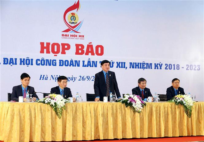 越南工会第十二届全国代表大会圆满闭幕 ảnh 2 越南工会第十二届全国代表大会圆满闭幕 ảnh 2