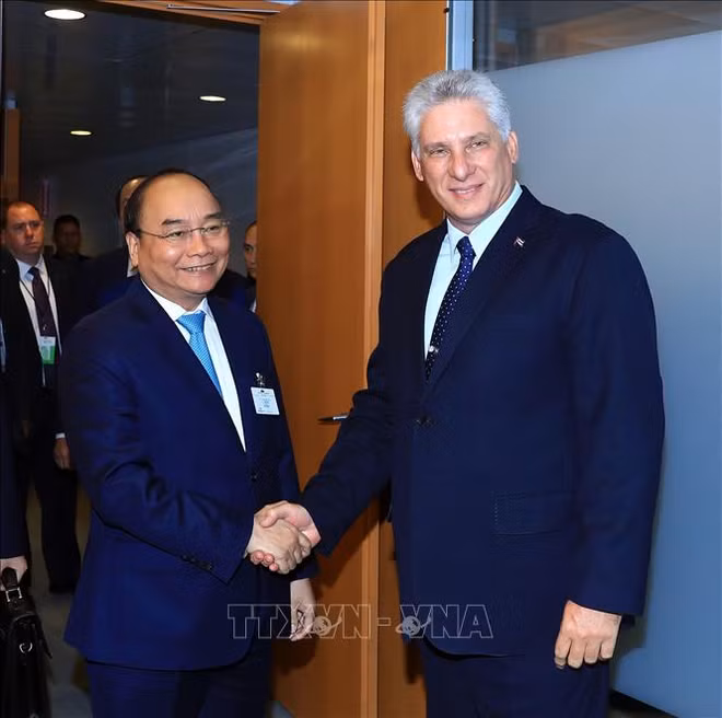 第73届联大：阮春福举行系列双边会晤 圆满结束出席第73届联大之旅 ảnh 1