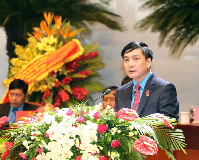 越南工会第十二届全国代表大会隆重开幕 ảnh 2 越南工会第十二届全国代表大会隆重开幕 ảnh 2