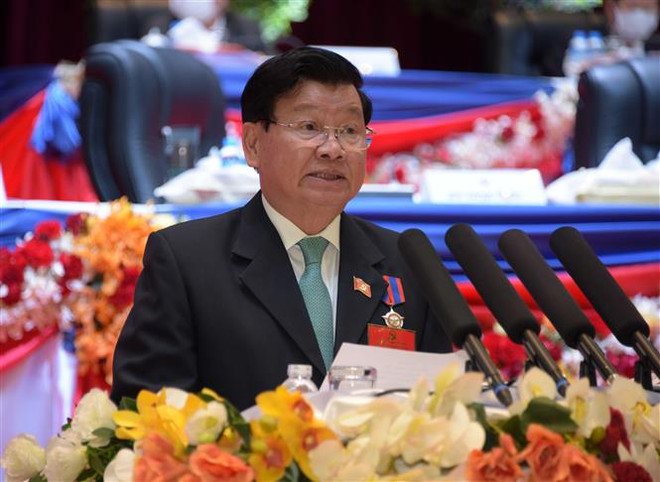 通伦·西苏里同志当选老挝人民革命党中央委员会总书记 ảnh 2