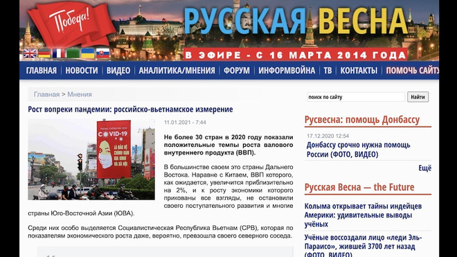 在新冠肺炎大流行中仍保持增长态势：俄越关系的衡量尺度 ảnh 1