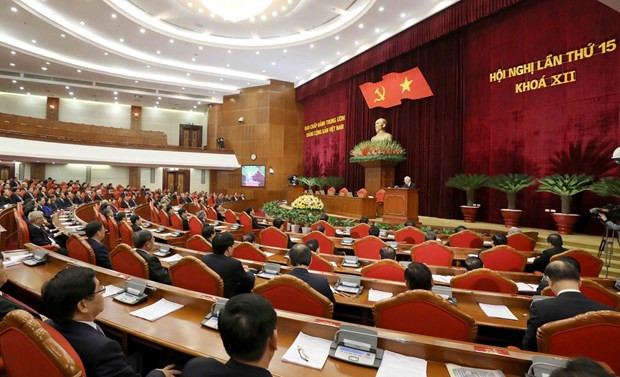 越共十二届十五中全会完成越共十三大所需准备内容 ảnh 1 越共十二届十五中全会完成越共十三大所需准备内容 ảnh 1