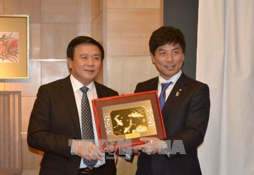 越共中央书记处书记阮春胜对日本进行工作访问 ảnh 2 越共中央书记处书记阮春胜对日本进行工作访问 ảnh 2