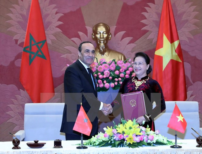 摩洛哥众议院议长哈比博·马勒克结束对越南的正式访问 ảnh 1 摩洛哥众议院议长哈比博·马勒克结束对越南的正式访问 ảnh 1