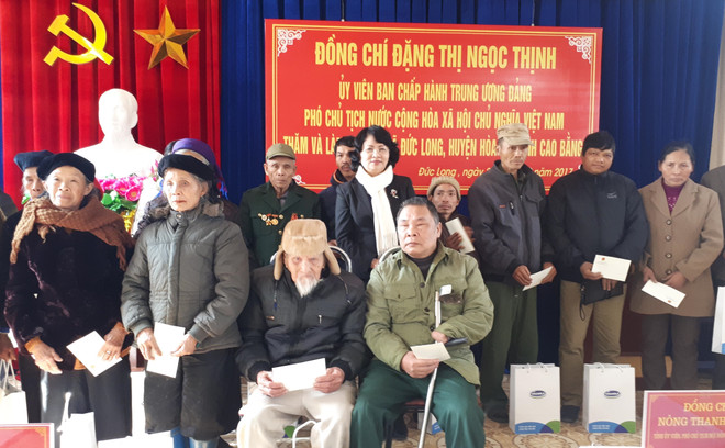 国家副主席邓氏玉盛来到高平省调研 ảnh 1