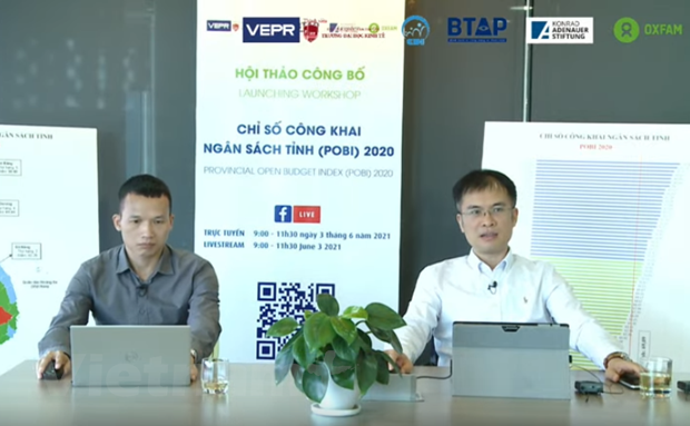 政策与经济研究院对外公布2020年省级预算透明度指数排行榜 ảnh 1