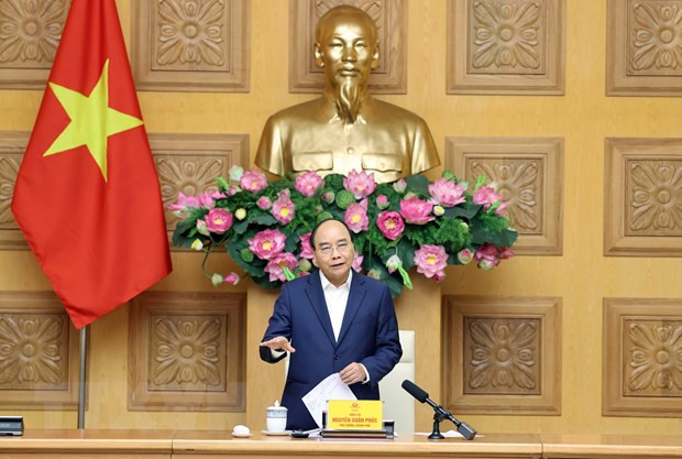 政府总理阮春福会见纺织品服装和皮革鞋类企业代表 ảnh 1 政府总理阮春福会见纺织品服装和皮革鞋类企业代表 ảnh 1