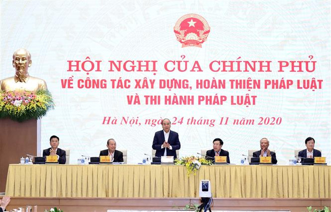 政府总理阮春福:处理好法律制定配合工作中存在的缺陷和不足 ảnh 1 政府总理阮春福:处理好法律制定配合工作中存在的缺陷和不足 ảnh 1