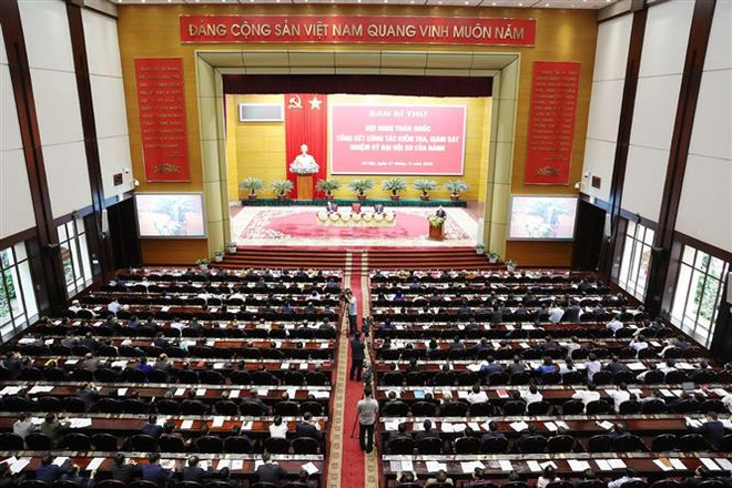 阮富仲总书记、国家主席出席越共十二大监督检查工作总结会议并发表重要讲话 ảnh 1 阮富仲总书记、国家主席出席越共十二大监督检查工作总结会议并发表重要讲话 ảnh 1