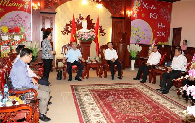 胡志明市市委书记阮善仁春节前在西宁省开展走访慰问活动 ảnh 1 胡志明市市委书记阮善仁春节前在西宁省开展走访慰问活动 ảnh 1