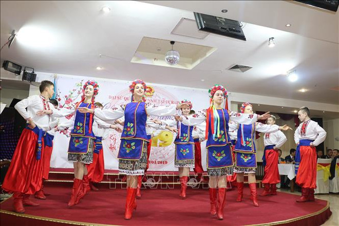 越南驻乌克兰大使馆举行迎春见面会 ảnh 1