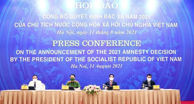 越南国家主席办公厅举行记者会 正式对外公布2021年特赦令 ảnh 1 越南国家主席办公厅举行记者会 正式对外公布2021年特赦令 ảnh 1