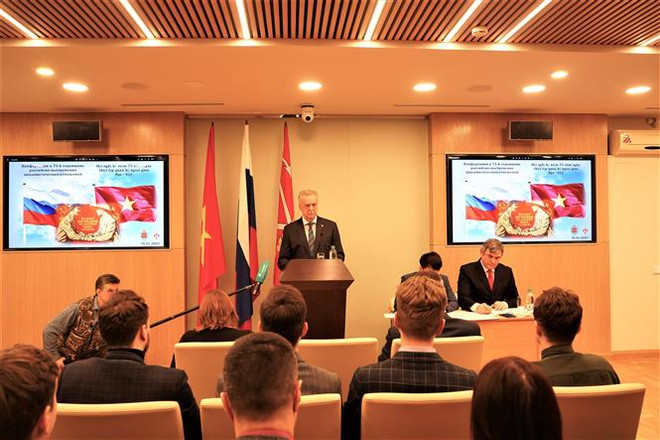 越俄建交73周年纪念会议在圣彼得堡隆重举行 ảnh 2 越俄建交73周年纪念会议在圣彼得堡隆重举行 ảnh 2