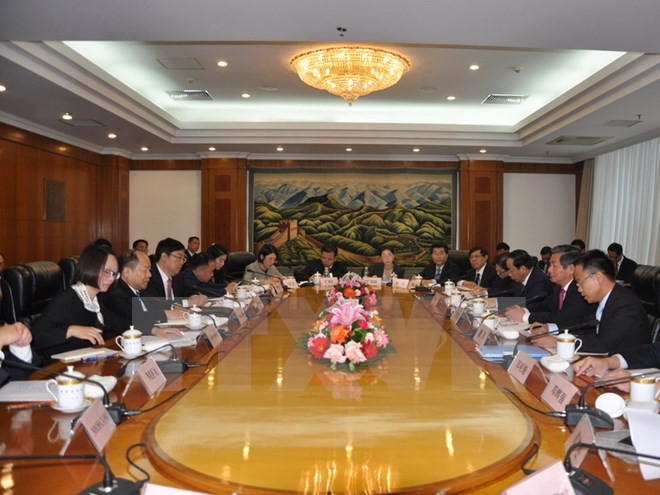 越中陆地基础设施合作工作组第一次部长级会议在北京召开 ảnh 1 越中陆地基础设施合作工作组第一次部长级会议在北京召开 ảnh 1