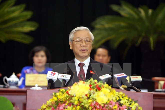 阮富仲总书记:将胡志明市建设成为文明现代和充满温情的城市 ảnh 1 阮富仲总书记:将胡志明市建设成为文明现代和充满温情的城市 ảnh 1