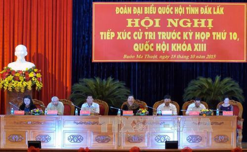 越南国会副主席丛氏放接触得乐省选民 ảnh 1 越南国会副主席丛氏放接触得乐省选民 ảnh 1