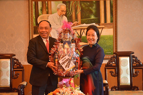 柬埔寨多省市代表团走访坚江省并致以新春祝福 ảnh 1